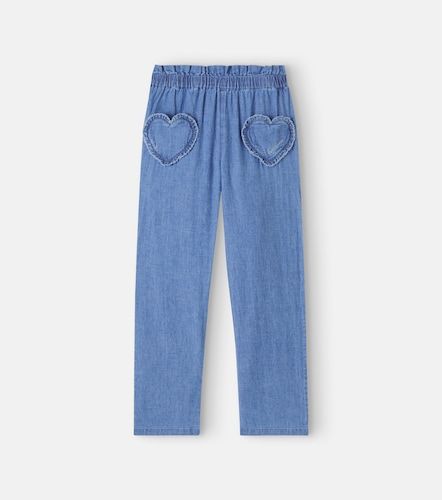 Pantalones rectos Duck en chambray de algodón - Bonton - Modalova