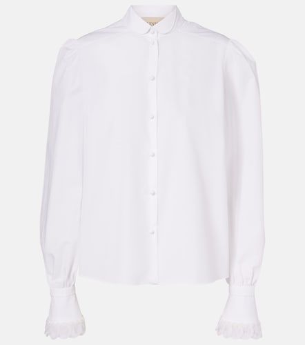Blusa de popelín de algodón bordada - Valentino Garavani - Modalova