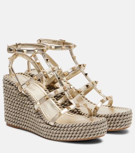 Espadrillas Rockstud Torchon in pelle - Valentino Garavani - Modalova