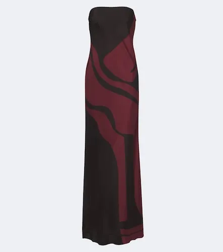 SIR Printed silk satin maxi dress - SIR - Modalova
