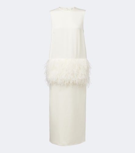 Maxikleid Sonia mit Federn - Loulou de Saison - Modalova