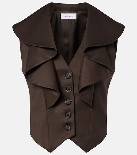 McQueen Ruffled wool vest - McQueen - Modalova