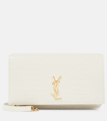 Cassandre leather phone pouch - Saint Laurent - Modalova