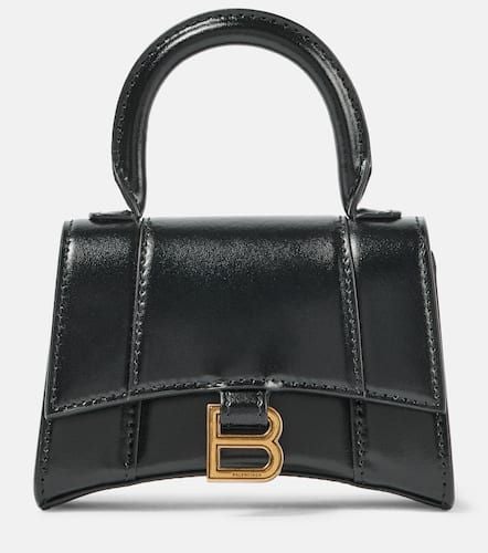 Hourglass Mini leather crossbody bag - Balenciaga - Modalova