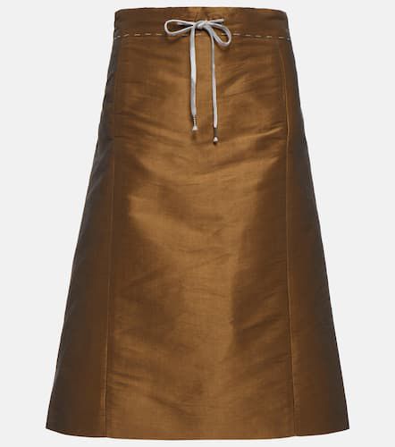 A-line satin midi skirt - Maison Margiela - Modalova