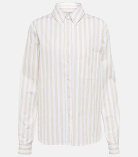 Camicia in popeline di cotone a righe - Saint Laurent - Modalova