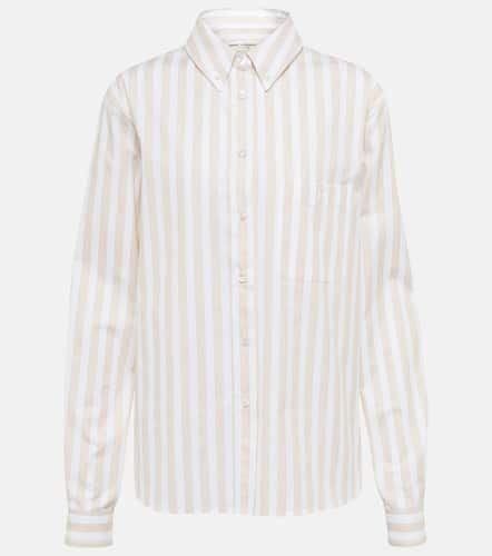Camisa de popelín de algodón a rayas - Saint Laurent - Modalova