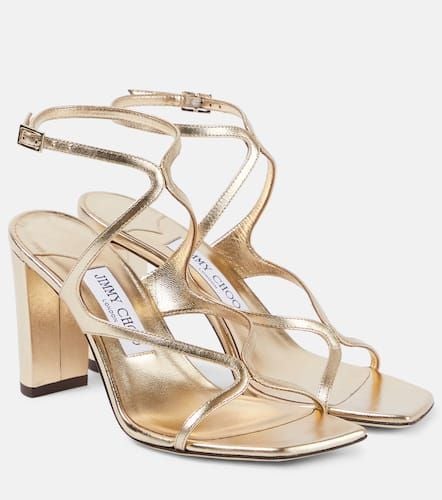 Azie 85 metallic leather sandals - Jimmy Choo - Modalova