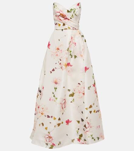 Floral strapless silk gown - Monique Lhuillier - Modalova