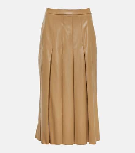 Herson pleated faux leather midi skirt - Veronica Beard - Modalova