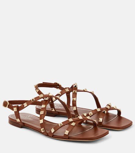 Rockstud leather sandals - Valentino Garavani - Modalova