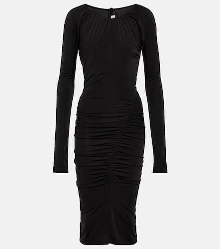 Ruched wrap jersey minidress - Victoria Beckham - Modalova