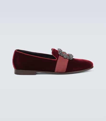 Carlton embellished velvet loafers - Manolo Blahnik - Modalova