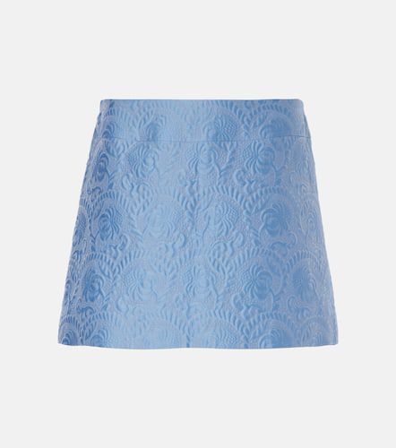 Cotton and silk-blend jacquard miniskirt - Dolce&Gabbana - Modalova