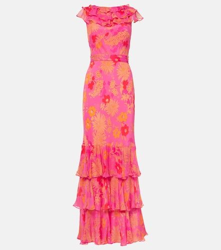 Rio floral ruffled silk maxi dress - Rixo - Modalova