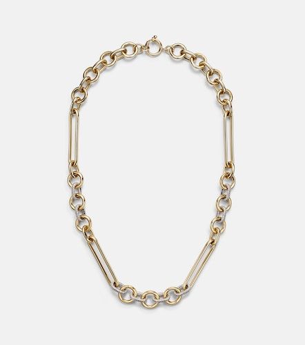 Collar de cadena de oro de 18 ct con diamantes - FoundRae - Modalova