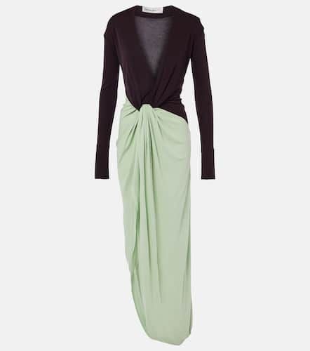 Knot-detail jersey gown - Victoria Beckham - Modalova