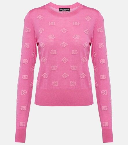 Wool and silk jacquard sweater - Dolce&Gabbana - Modalova