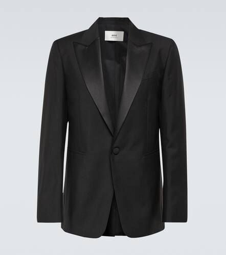 Mohair and wool canvas blazer - Ami Paris - Modalova