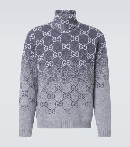 Rollkragenpullover GG aus Woll-Jacquard - Gucci - Modalova