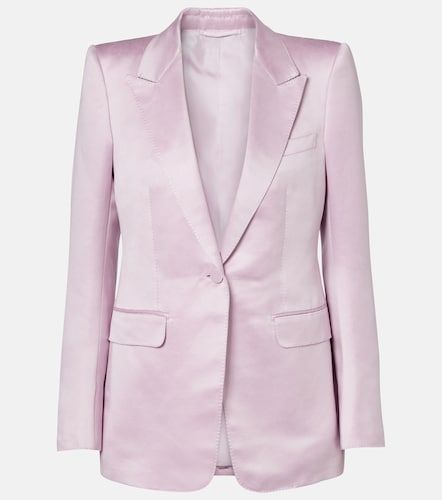 Blazer in raso di cotone e seta - Tom Ford - Modalova