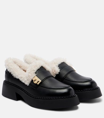 Mocassini Caminia in pelle con shearling - Ferragamo - Modalova