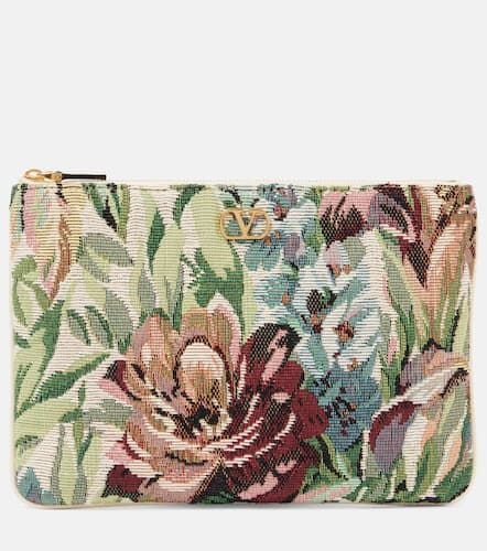 VLogo Signature Small jacquard pouch - Valentino Garavani - Modalova