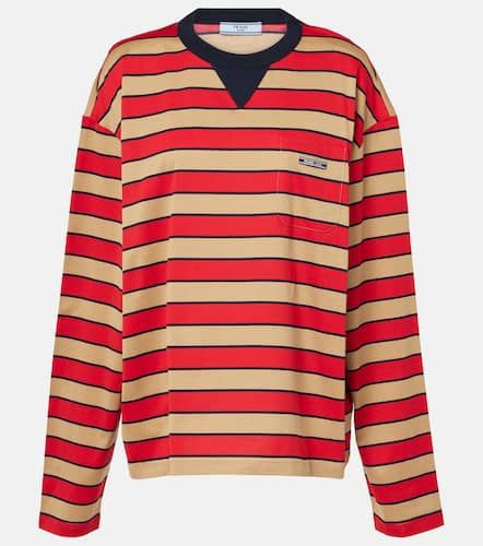 Prada Striped cotton jersey top - Prada - Modalova