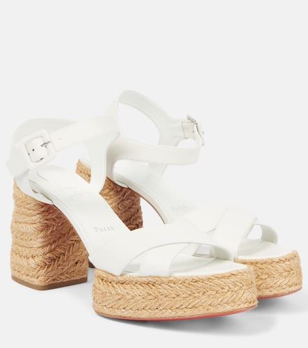 Espadrille-Sandalen Calakala 70 aus Leder - Christian Louboutin - Modalova
