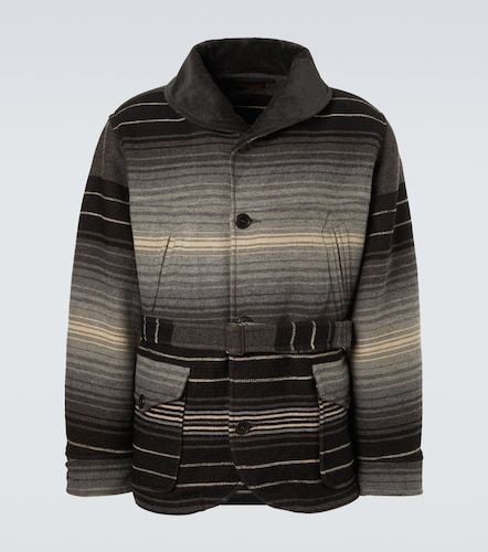 Giacca in jacquard di lana e cotone a righe - RRL - Modalova