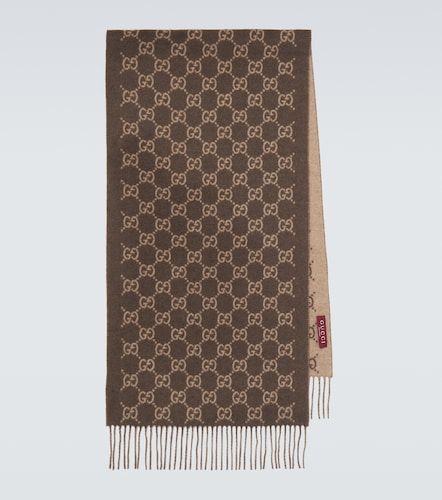 Bufanda de cachemir con GG y flecos - Gucci - Modalova