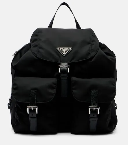 Re-Nylon Medium leather-trimmed backpack - Prada - Modalova