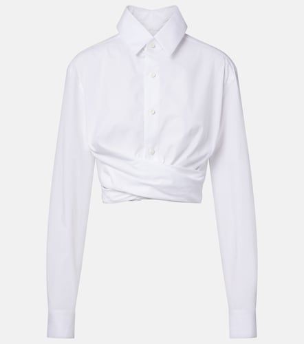 Camicia cropped in popeline di cotone - Jean Paul Gaultier - Modalova