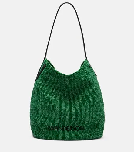 Bulb Small beaded leather-trimmed shoulder bag - JW Anderson - Modalova