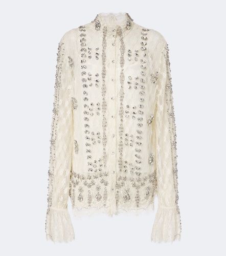 Blusa Lilou de encaje adornada - Costarellos - Modalova