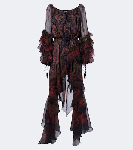 Etro Robe aus Seidenchiffon - Etro - Modalova