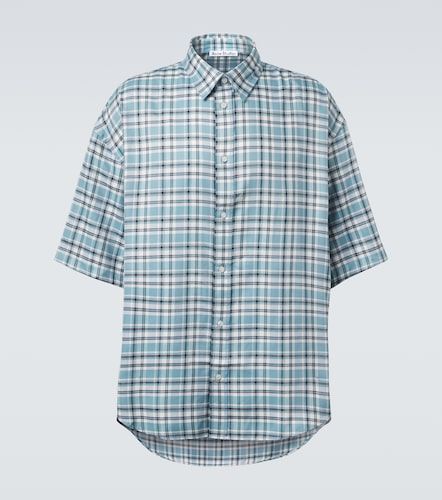 Camicia oversize in flanella a quadri - Acne Studios - Modalova