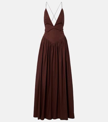 Open-back cotton maxi dress - Adriana Degreas - Modalova