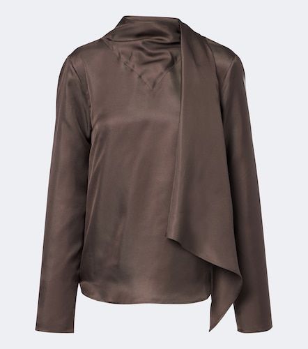 Blusa Gala in seta con sciarpa - Loulou de Saison - Modalova