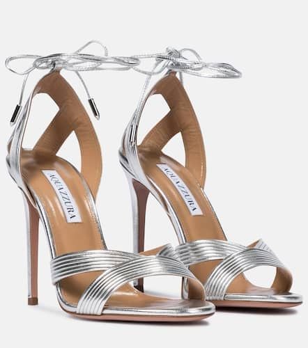 Ari 105 metallic leather sandals - Aquazzura - Modalova