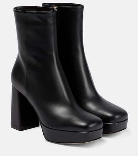 Leather platform ankle boots - Gianvito Rossi - Modalova