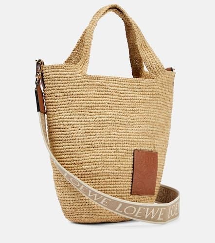 Paula's Ibiza Slit Mini raffia tote - Loewe - Modalova