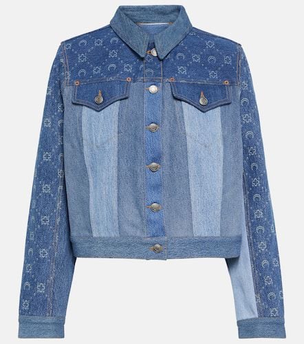 Moonogram patchwork denim jacket - Marine Serre - Modalova