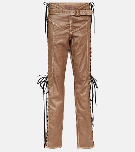 X KNWLS low-rise denim corset pants - Jean Paul Gaultier - Modalova