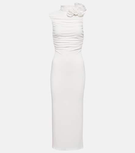 Bridal floral-appliquÃ© ruched midi dress - Magda Butrym - Modalova