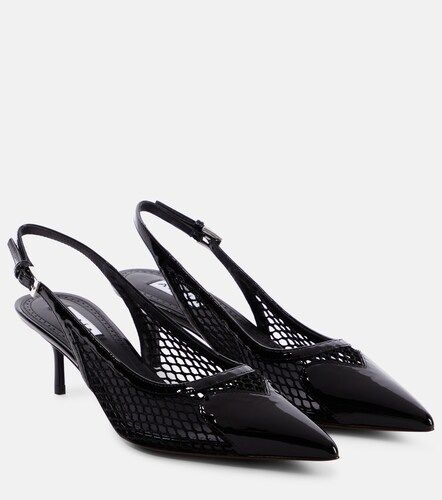 Alaïa Slingback-Pumps aus Lackleder und Mesh - Alaia - Modalova