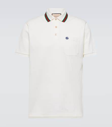 Double G cotton-blend piquÃ© polo shirt - Gucci - Modalova