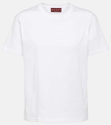 Embroidered cotton jersey T-shirt - Gucci - Modalova