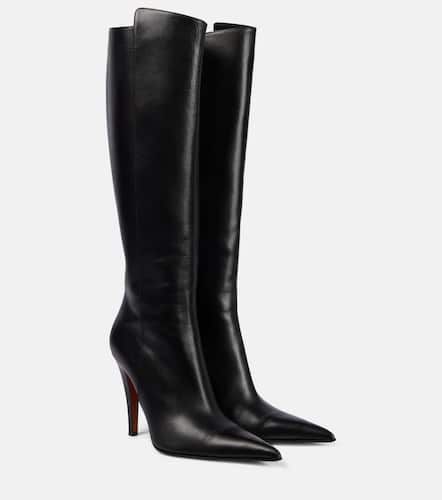 Leather knee-high boots - Alexander McQueen - Modalova