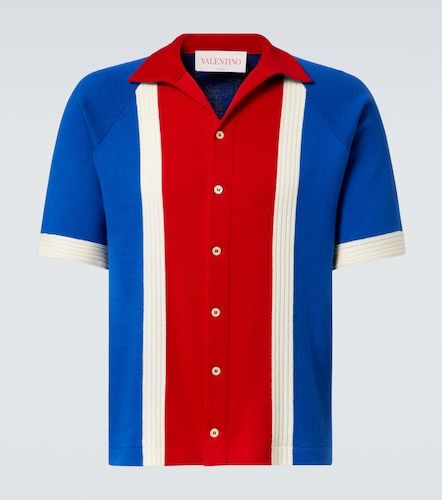 Camisa bowling de algodón a rayas - Valentino - Modalova